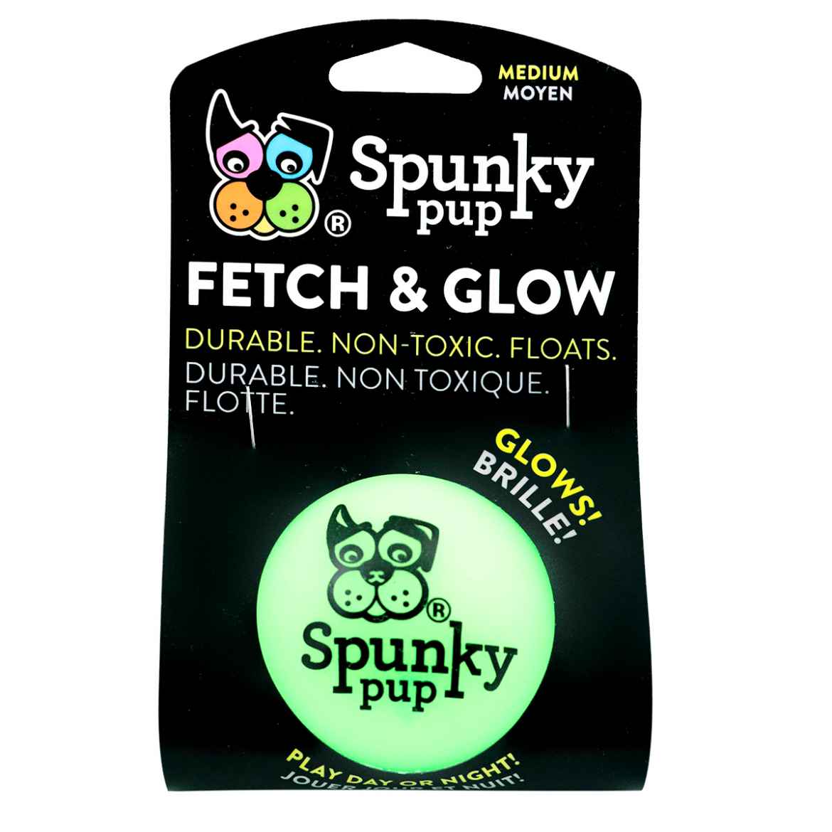 Picture of TOY DOG SPUNKY PUP Fetch & Glow Ball Medium - 1/pk