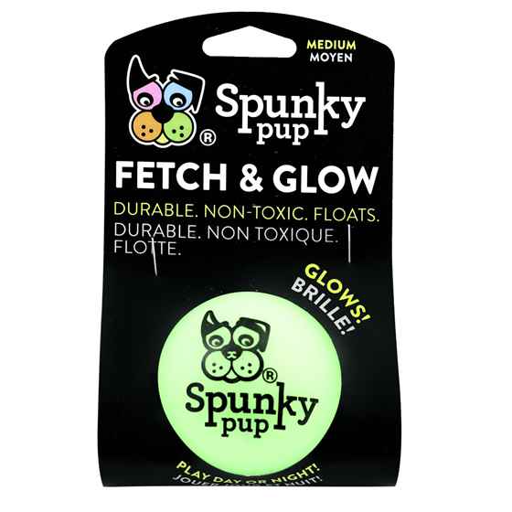 Picture of TOY DOG SPUNKY PUP Fetch & Glow Ball Medium - 1/pk