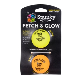 Show details for TOY DOG SPUNKY PUP Fetch & Glow Ball Small - 2/pk Picture of TOY DOG SPUNKY PUP Fetch & Glow Ball Small - 2/pk