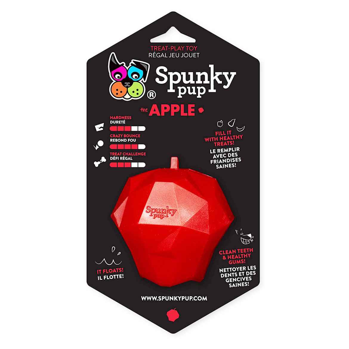 Picture of TOY DOG SPUNKY PUP Treat Holding Toy - Apple