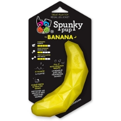Picture of SPUNKY PUP Dishwasher-Safe Treat Holding Dog Play Toy - Banana