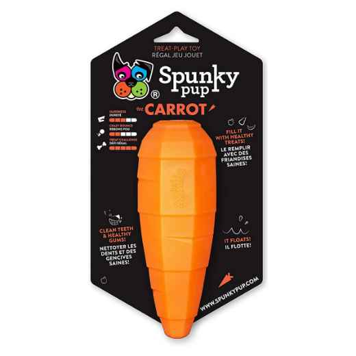 Picture of TOY DOG SPUNKY PUP Treat Holding Toy - Carrot