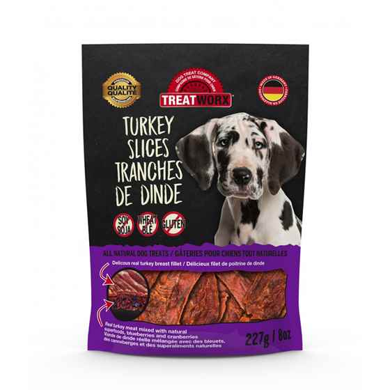 Picture of TREAT CANINE TREATWORX Turkey Slices - 8oz/227g