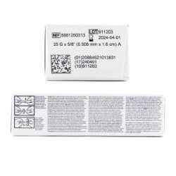 Picture of NEEDLE MONO 25g x 5/8in PL HUB - 100`s