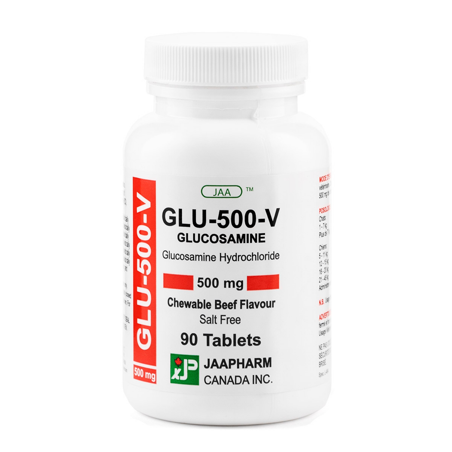 Picture of GLU 500-V 500mg CHEWABLE BEEF TABLET - 90`s