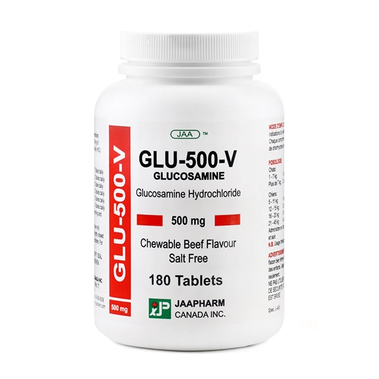 Picture of GLU 500V BEEF FLAVOR CAPLETS - 180`s