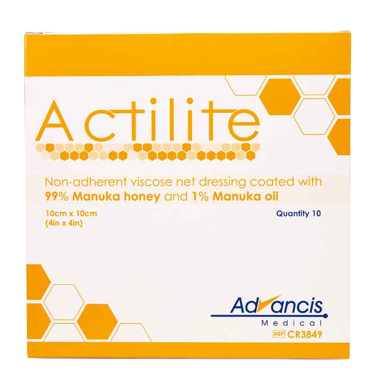 Picture of ACTILITE DRESSING w/MANUKA HONEY 10cm x 10cm - 10's