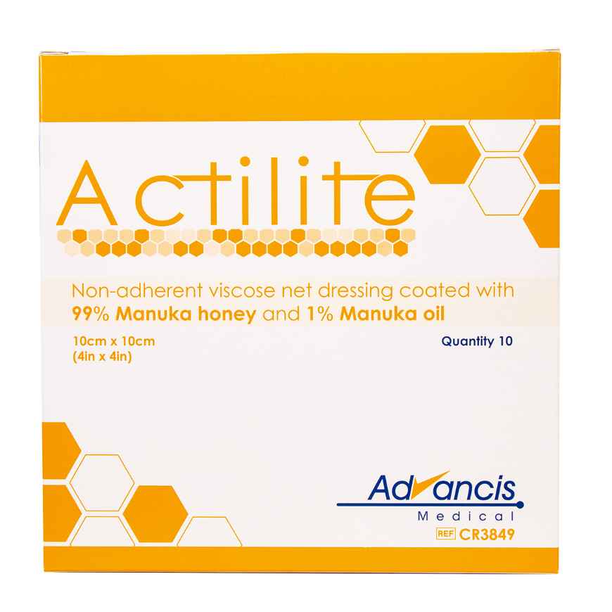 Picture of ACTILITE DRESSING w/MANUKA HONEY 10cm x 10cm - 10's 