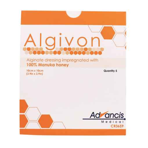 Picture of ALGIVON DRESSING w/MANUKA HONEY 10cm x 10cm - 5's