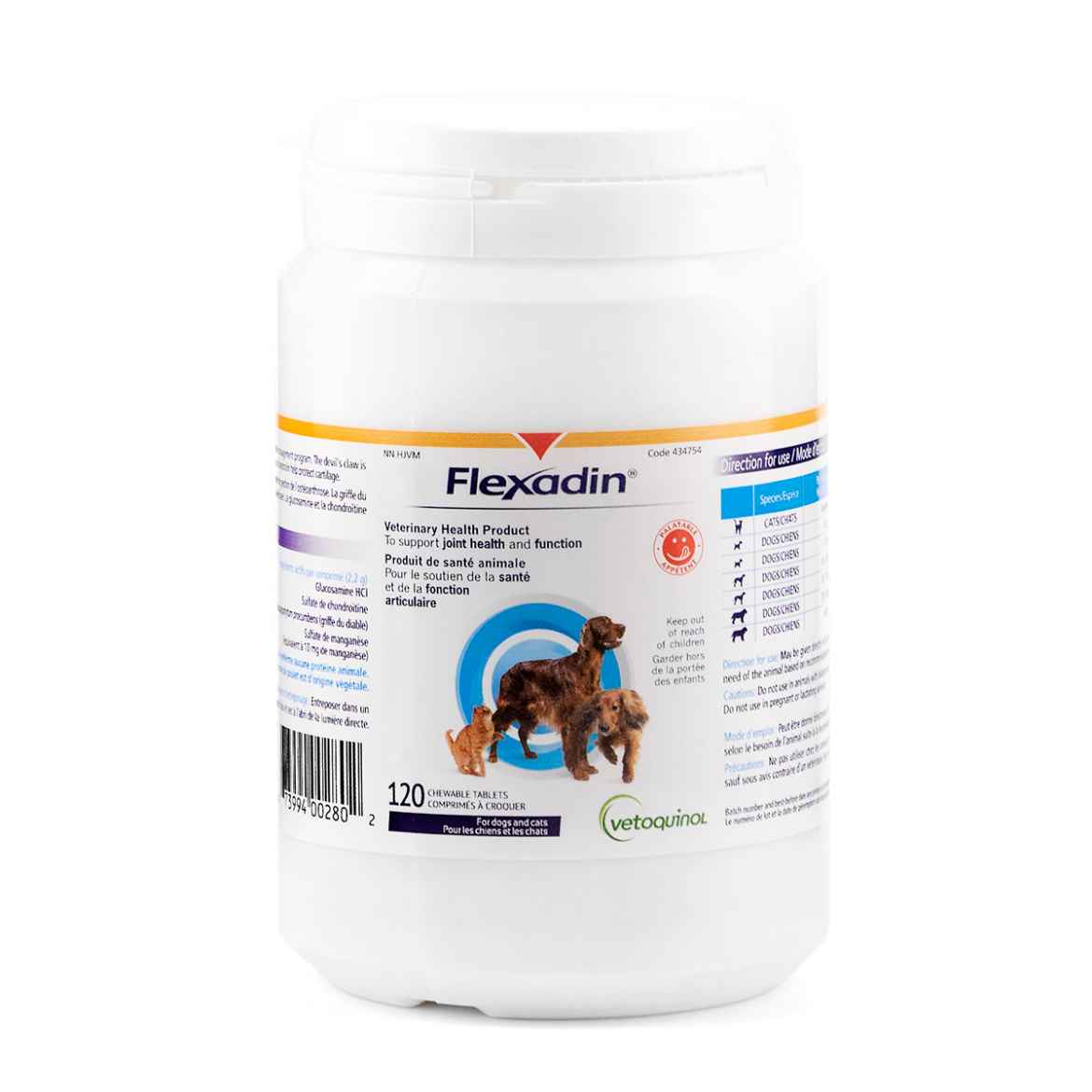 Picture of FLEXADIN CANINE & FELINE CHEWABLE TABS - 120's