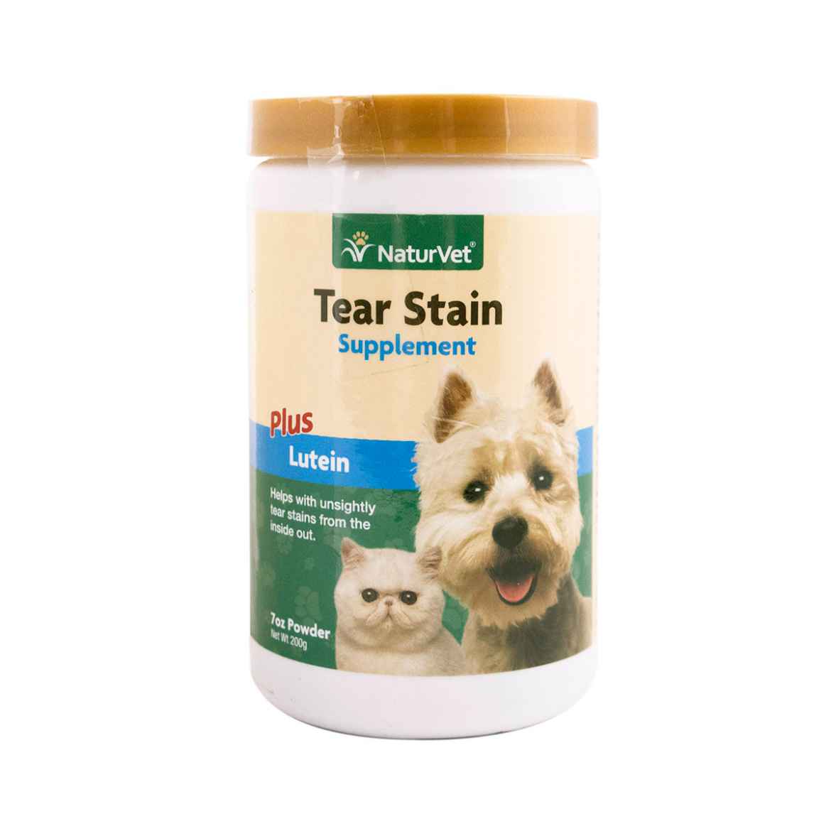 Picture of TEAR STAIN POWDER SUPPLEMENT PLUS LUTEIN NaturVet - 200g