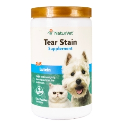 Picture of TEAR STAIN POWDER SUPPLEMENT PLUS LUTEIN NaturVet - 200g