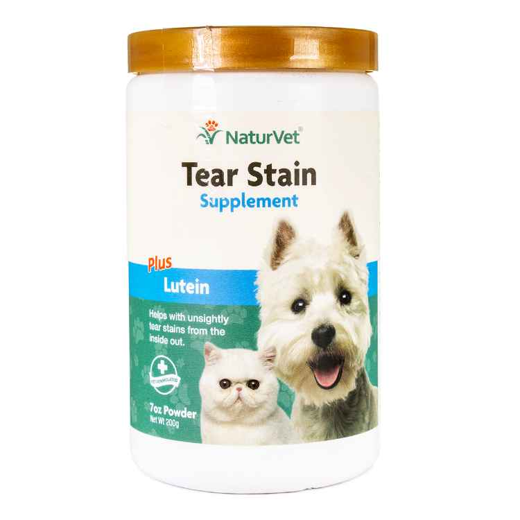 Picture of TEAR STAIN POWDER SUPPLEMENT PLUS LUTEIN NaturVet - 200g
