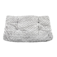 Picture of PET MAT UNLEASHED CHILL GUSSET PLUSH Silver - 48in x 30in