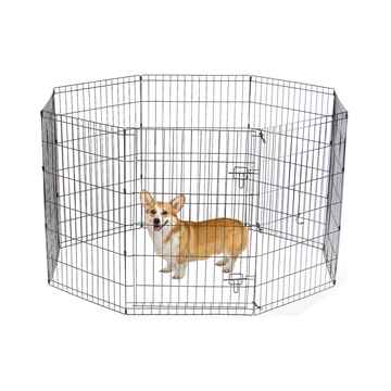 Picture of EXERCISE PEN Simply Essential BLACK Large - 8 panels 24inW x 36inH