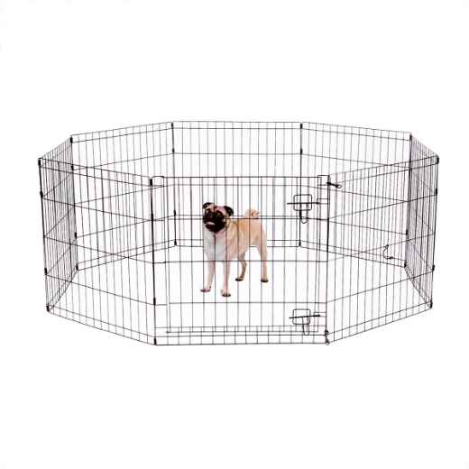 Picture of EXERCISE PEN Simply Essential BLACK Small - 8 panels 24inW x 24inH