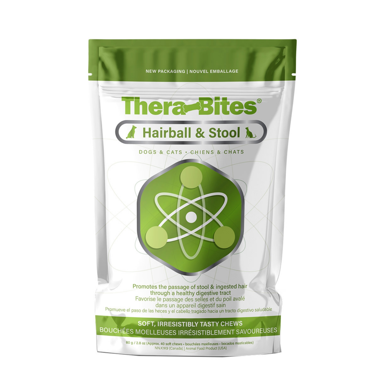 Picture of THERABITES HAIRBALL & STOOL  CHEWS for DOGS and CATS - 40's