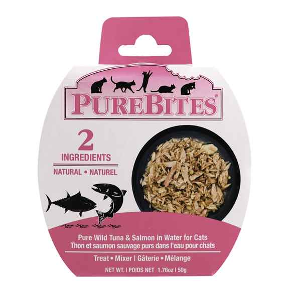 Picture of FELINE PUREBITES TUNA & WILD SALMON in WATER - 12 x 1.76oz/50g