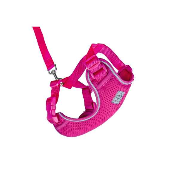 Picture of LEAD AND HARNESS COMBO FELINE RC ADVENTURE KITTY Medium - Raspberry