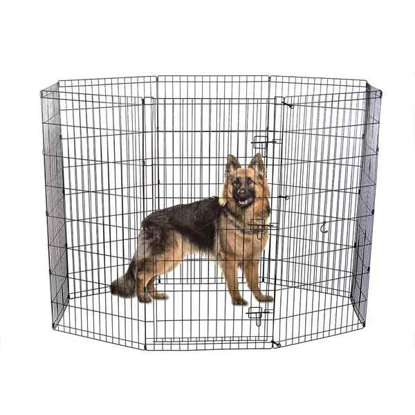 Picture of EXERCISE PEN Simply Essential BLACK XX-Large - 8 panels 24inW x 48inH