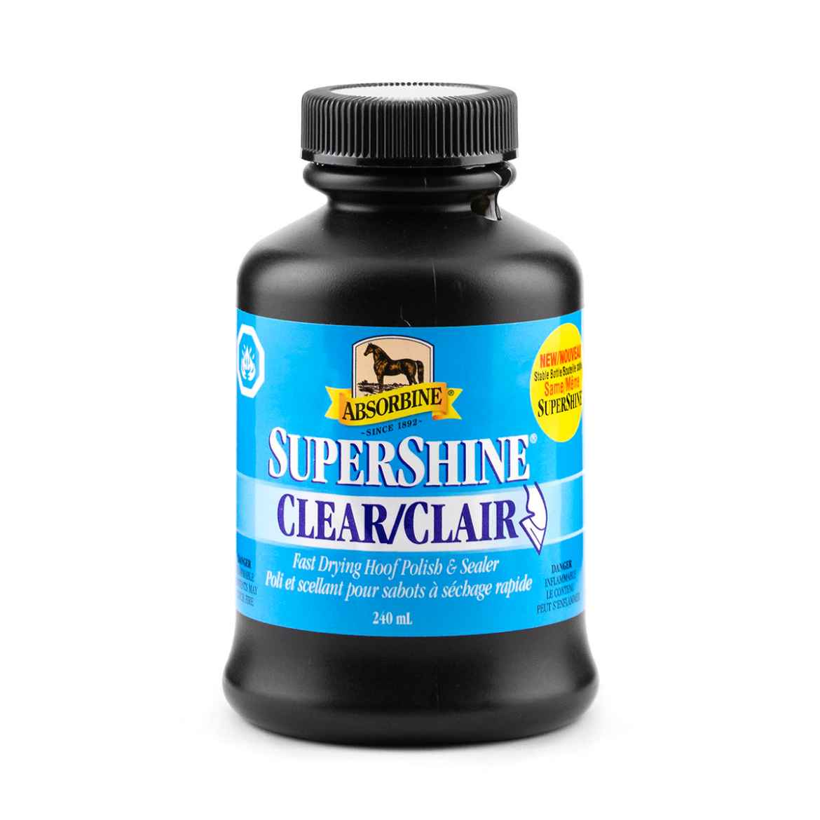 Picture of ABSORBINE SUPERSHINE HOOF POLISH Clear - 240 ml