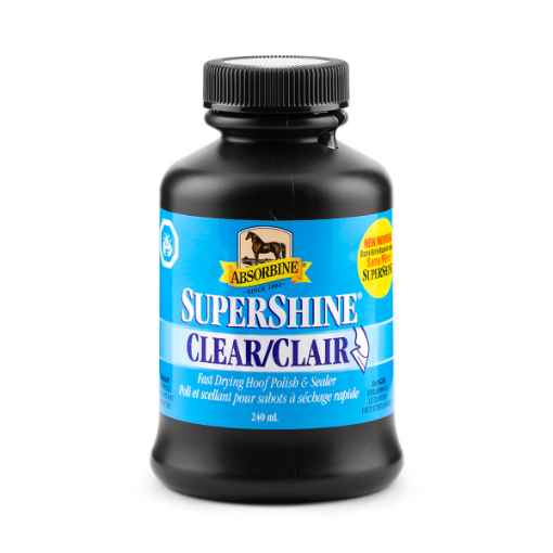 Picture of ABSORBINE SUPERSHINE HOOF POLISH Clear - 240 ml