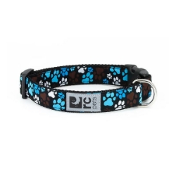 Picture of COLLAR CANINE RC CLIP Adjustable Pitter Patter Chocolate - 5/8in x 7-9in