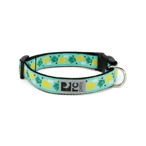 Picture of COLLAR CANINE RC CLIP Adjustable Pineapple Parade - 3/4in x 9-13in