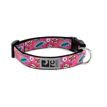 Picture of COLLAR RC CLIP Adjustable Comic Sounds Pink - 1in x 12-20in(d)
