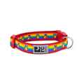 Picture of COLLAR RC CLIP Adjustable Rainbow Paws - 5/8in x 7-9in
