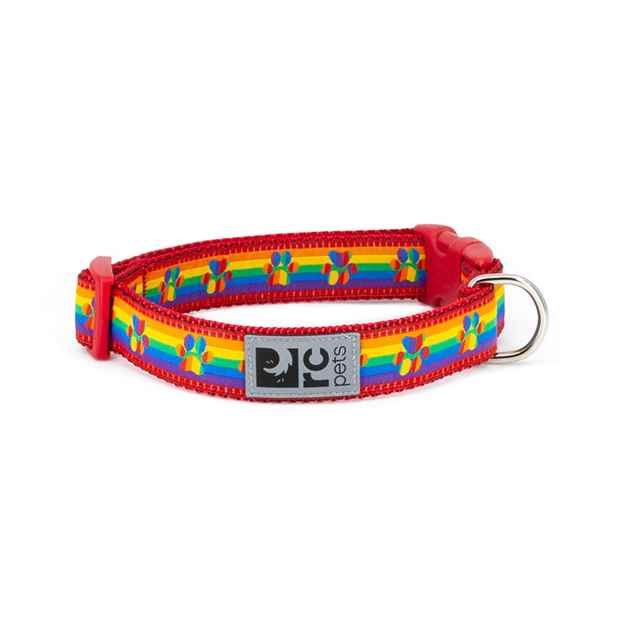 Picture of COLLAR RC CLIP Adjustable Rainbow Paws (Sizes Available)