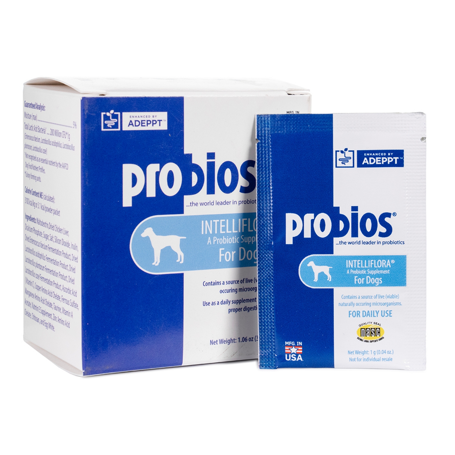 Picture of PROBIOS INTELLIFLORA PROBIOTIC POWDER for DOGS - 30 x 1g