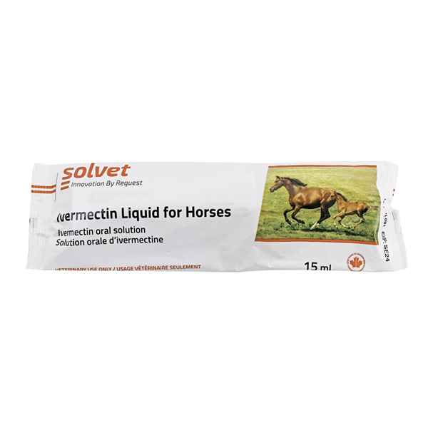 Picture of IVERMECTIN LIQUID ANTIPARASITIC for HORSES- 25 x 15ml syringes