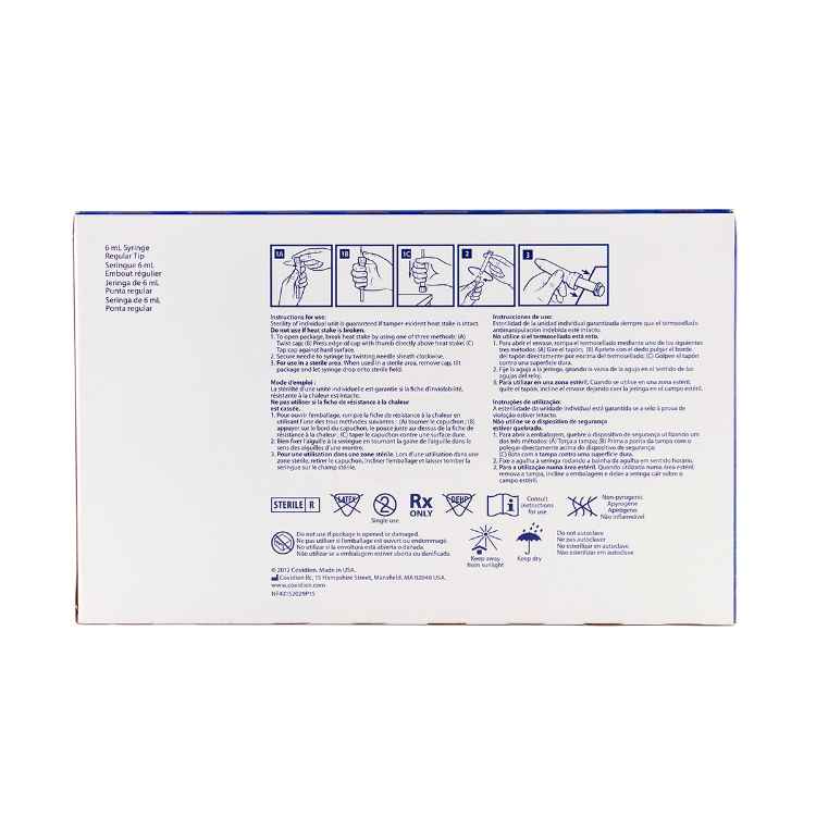 Picture of SYRINGE MONO 6cc LUER SLIP TIP - 50's (su30) 