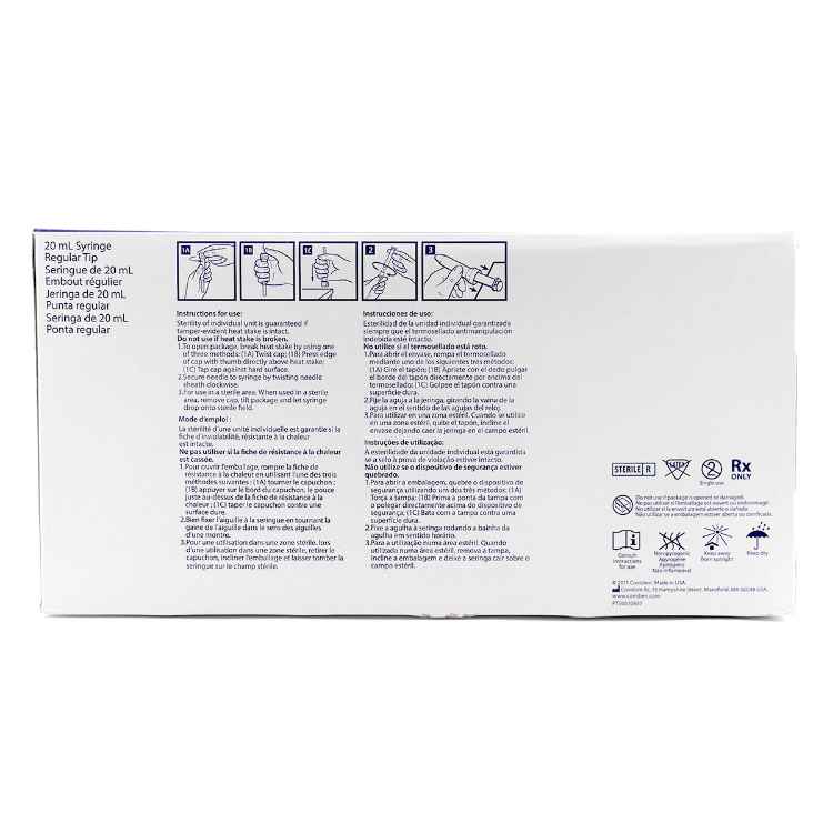 Picture of SYRINGE MONO 20cc REGULAR TIP - 50s (su12) 