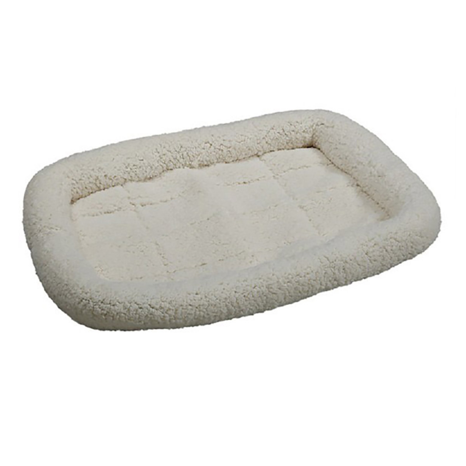 Picture of PET BED Simply Essential FLEECE CRATE BED White - 48inL x 29inW
