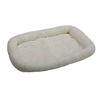Picture of PET BED Simply Essential FLEECE CRATE BED White - 48inL x 29inW
