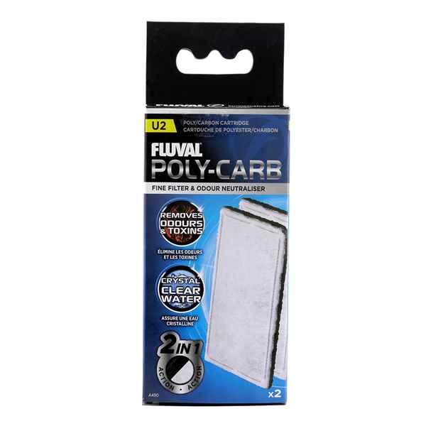 Picture of FLUVAL U2 POLY/CARBON CARTRIDGE (A490) - 2 piece