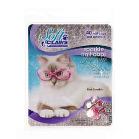 Picture of SOFT CLAWS TAKE HOME KIT FELINE LARGE - Pink Sparkle