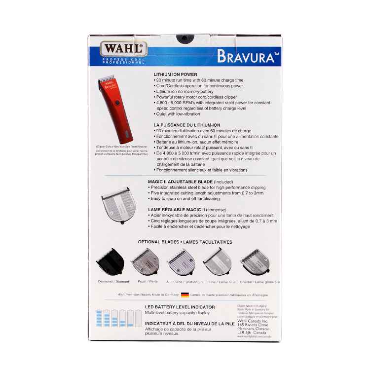 Picture of CLIPPER WAHL BRAVURA Lithium Gun Metal (59163) 