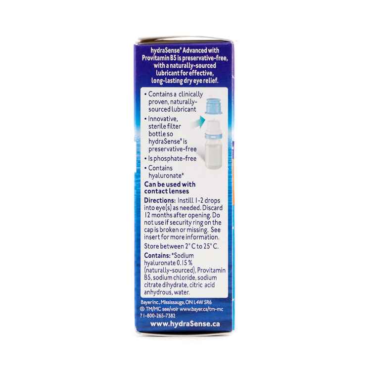 Picture of HYDRASENSE ADVANCED for DRY EYES - 10ml