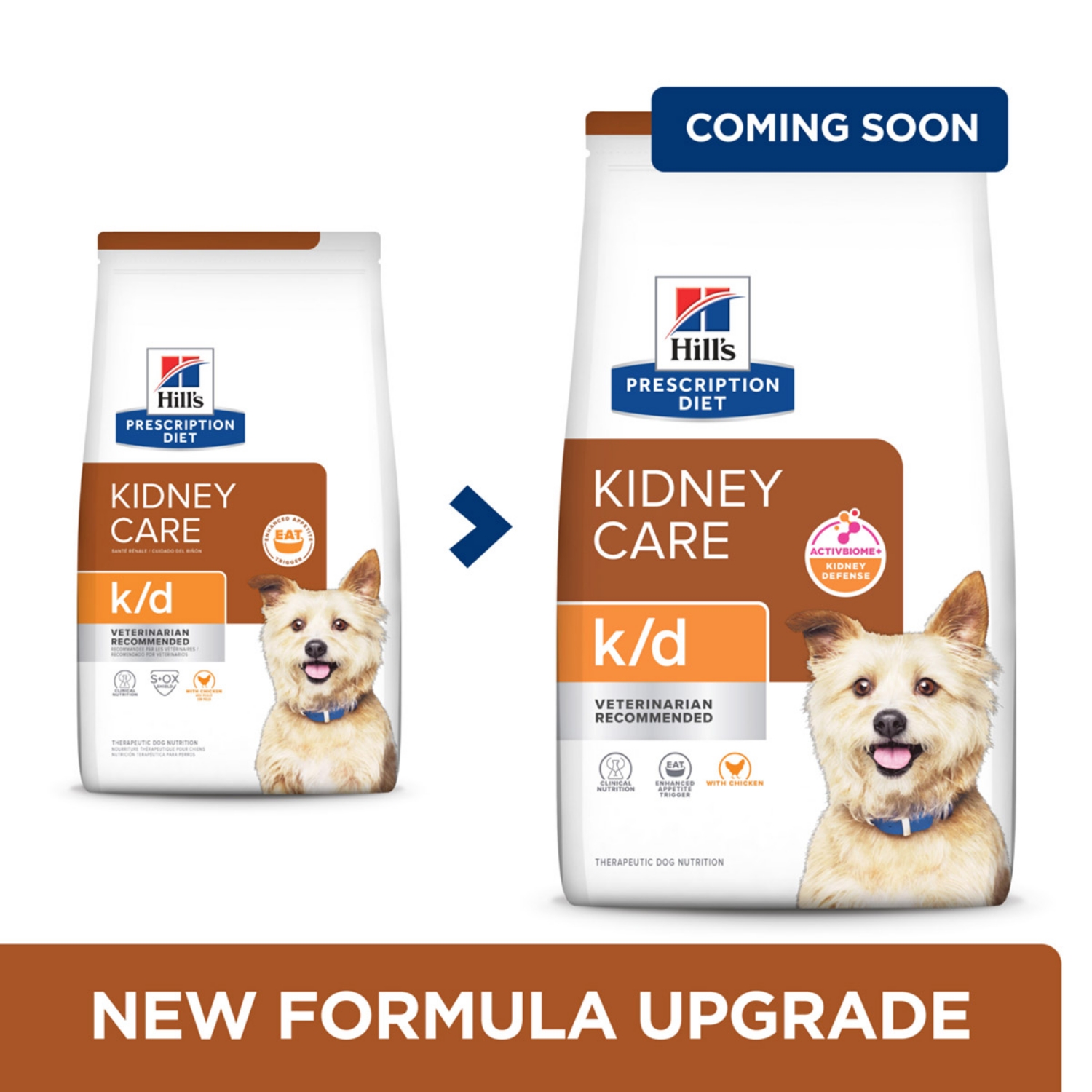 Picture of Hills Prescription Diet K/D Kidney Care Dry Dog Food- 27.5lb/12.47kg