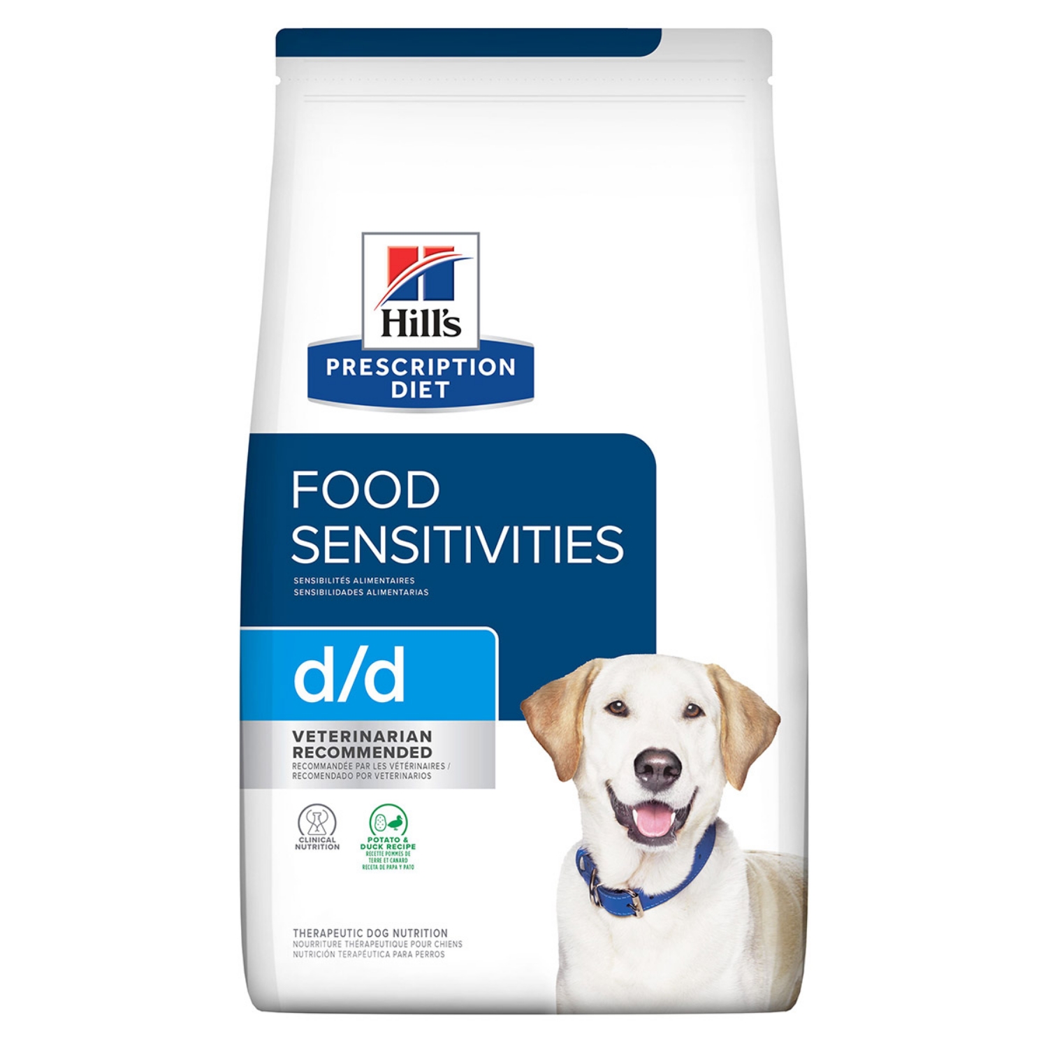 Picture of Hills Prescription Diet D/D Derm Diet Potato & Duck Dry Dog Food- 25lb/11.33kg