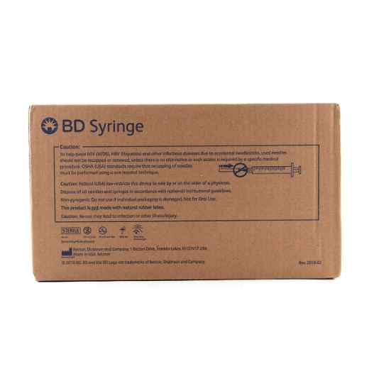 Picture of SYRINGE BD 5cc LUER LOCK TIP - 125's