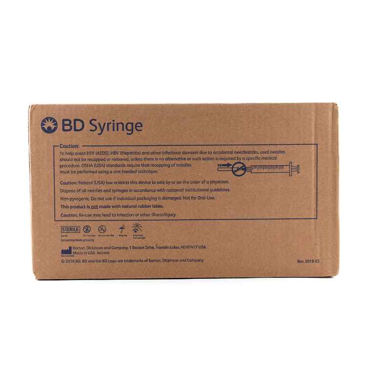 Picture of SYRINGE BD 5cc LUER LOCK TIP - 125's