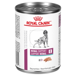Picture of Royal Canin Veterinary Diet RENAL SUPPORT E Loaf Wet Dog Food - 12 X 385gm cans