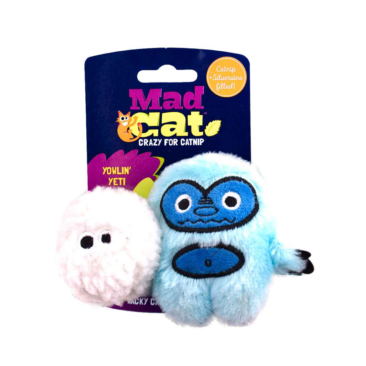 Picture of TOY CAT MAD CAT Yowlin Yeti - 2/pk