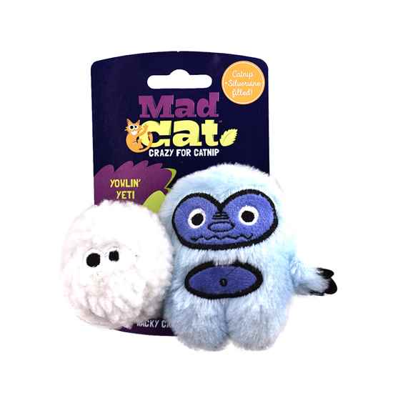 Picture of TOY CAT MAD CAT Yowlin Yeti - 2/pk