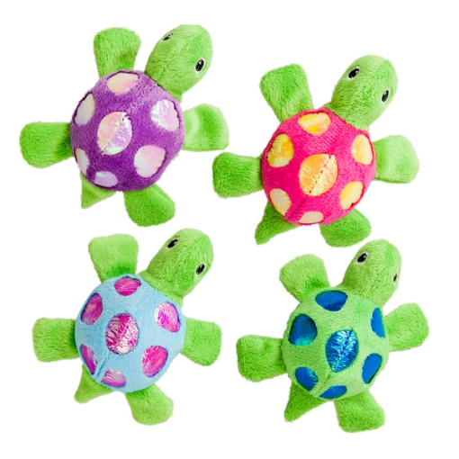 Picture of TOY CAT SPOT Shimmer Glimmer Turtle with Catnip Assorted