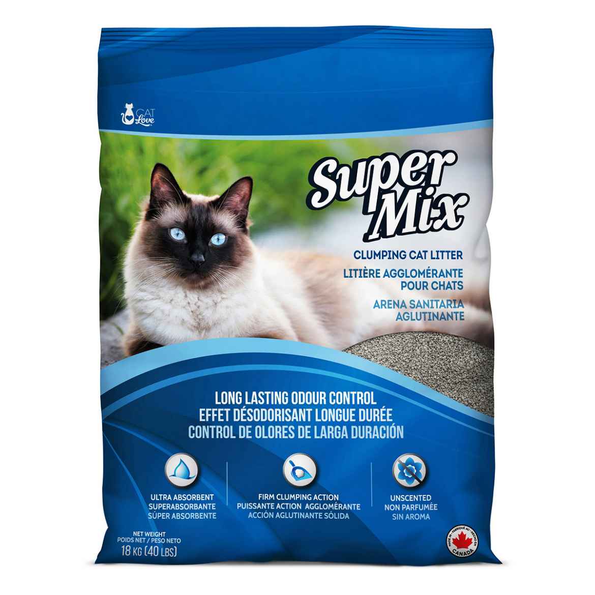 Picture of CAT LITTER CAT LOVE SUPER MIX CLUMPING - 40lb